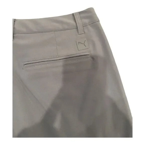 PUMA Men’s Golf Shorts 34 Gray Stretch Waistband UPF 50+ Moisture Wicking - Picture 4 of 9